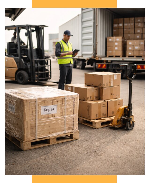 Доставка грузов в Корею из России от 36383 р. | СетСервис-Свк